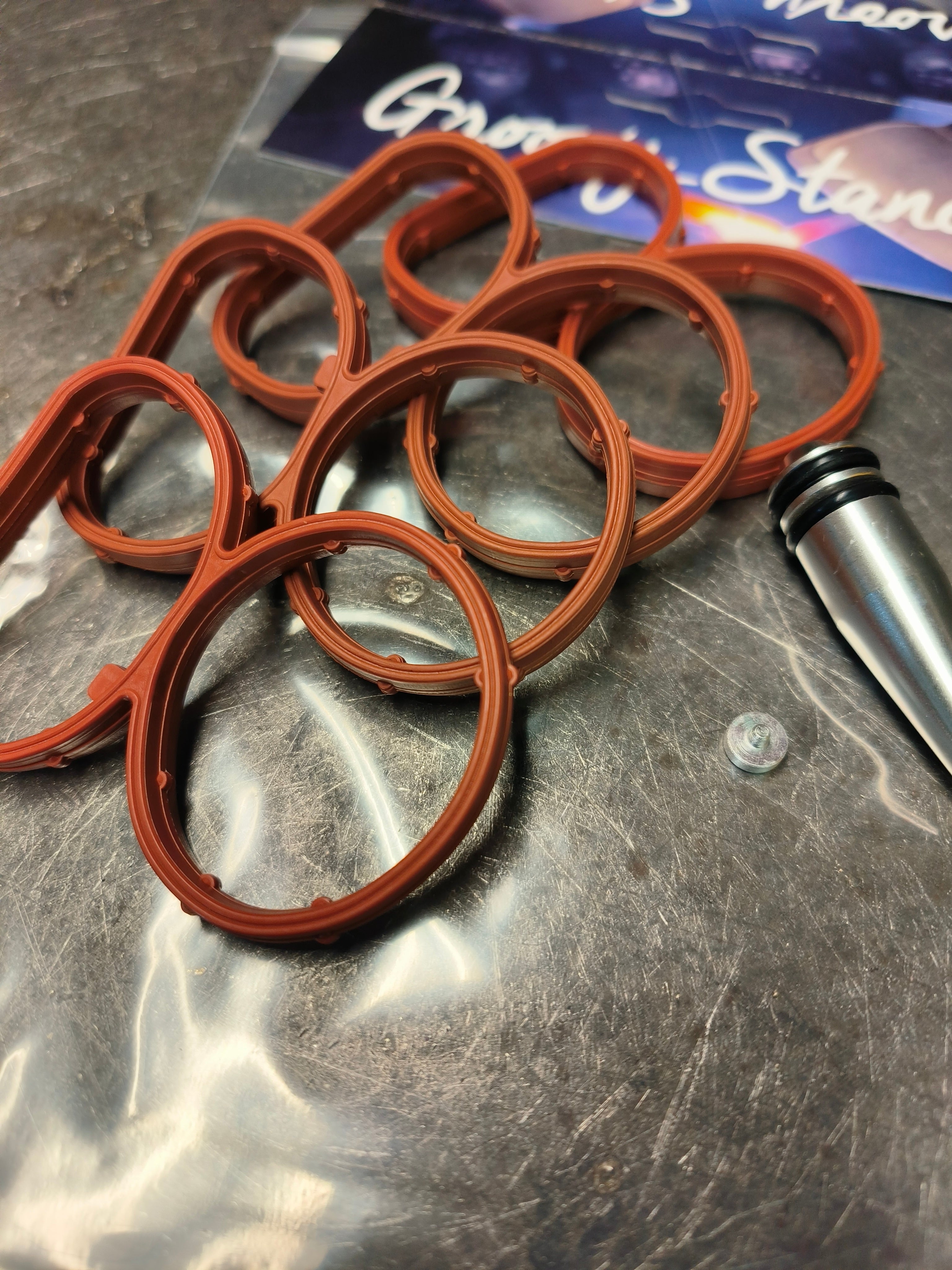 Für BMW N47 2.0 D Rot Drallklappen Swirl Flaps Verschluss Stopfen Dichtung Set E - Foto 2