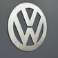 VW round metal sign