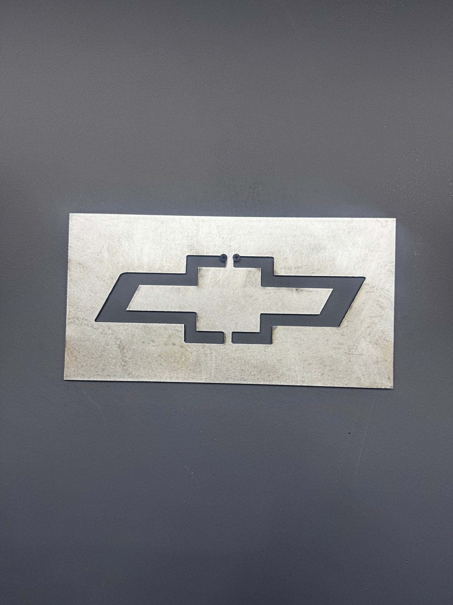 Chevrolet metal sign
