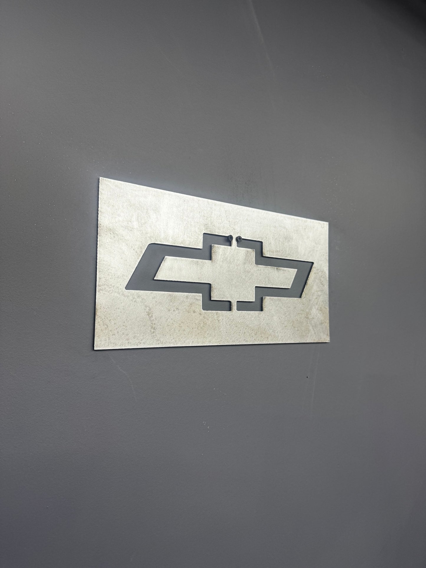 Chevrolet metal sign