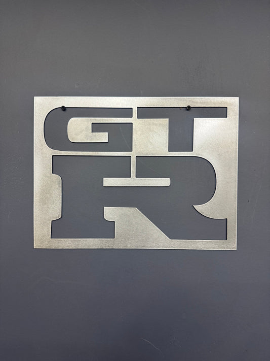 GTR metal sign